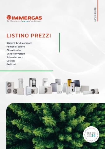 immergas - listino aprile 2024